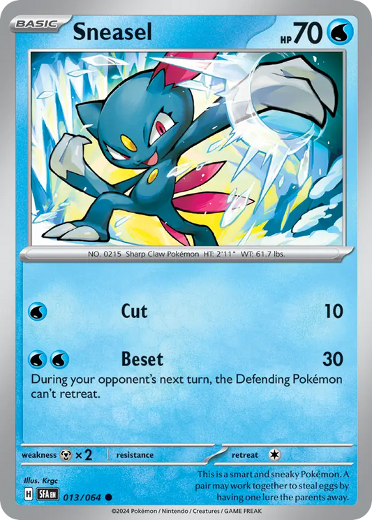 Sneasel 13/64 Common | Shrouded Fable | Pokemon Card