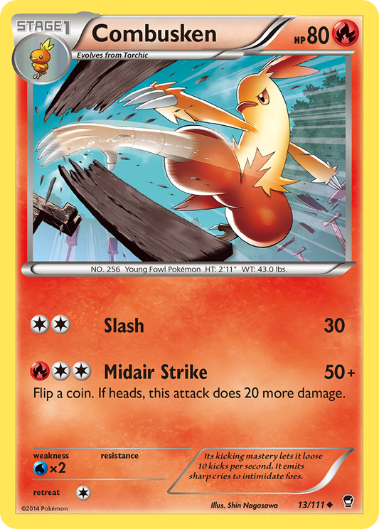 Combusken 13/111 Uncommon | Furious Fists | Pokemon Card