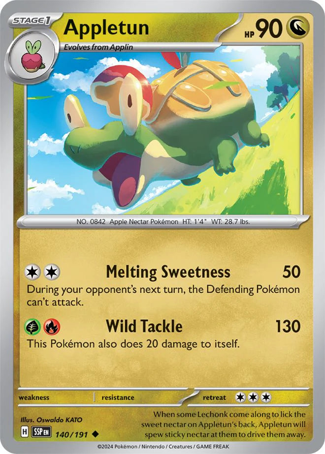 Appletun 140/191 Reverse Holo | Surging Sparks | Pokemon Card