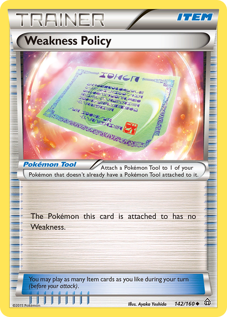 Weakness Policy 142/160 Uncommon | Primal Clash | Pokemon Card