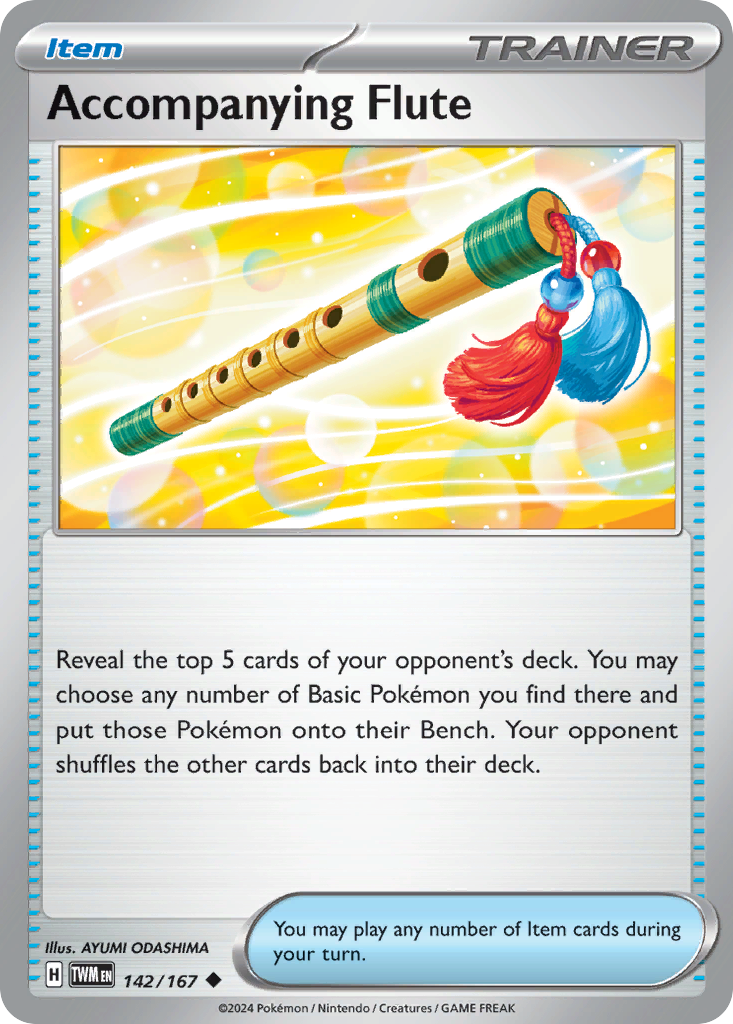 Accompanying Flute 142/167 Uncommon | Twilight Masquerade | Pokemon Card