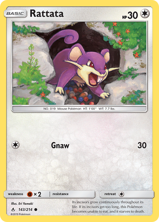 Rattata 143/214 Common | Unbroken Bonds | Pokemon Card