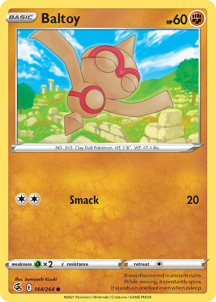 Baltoy 144/264 Common | Fusion Strike | Pokemon Card