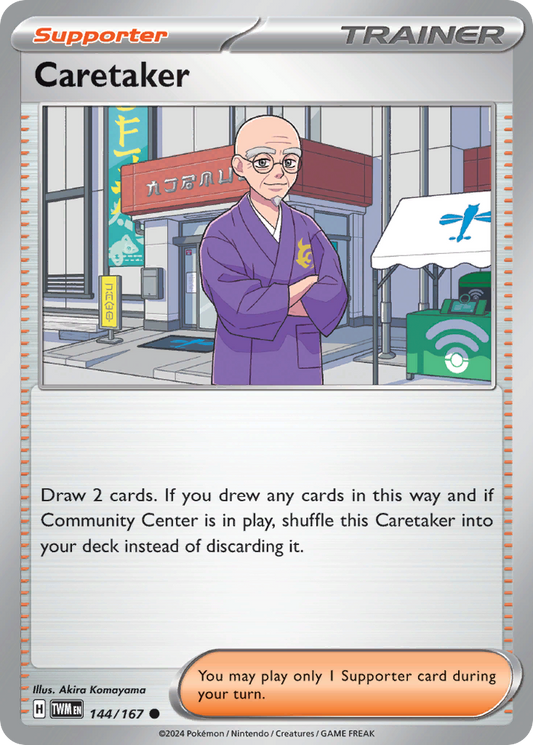 Caretaker 144/167 Common | Twilight Masquerade | Pokemon Card