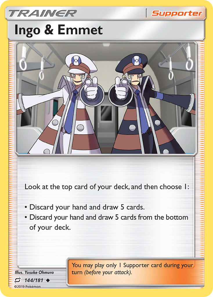 Ingo & Emmet 144/181 Uncommon | Team Up | Pokemon Card