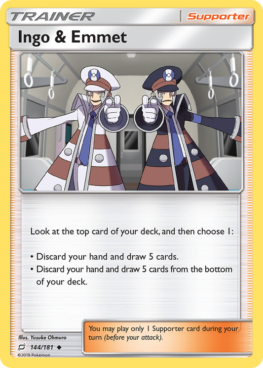 Ingo & Emmet 144/181 Uncommon | Team Up | Pokemon Card