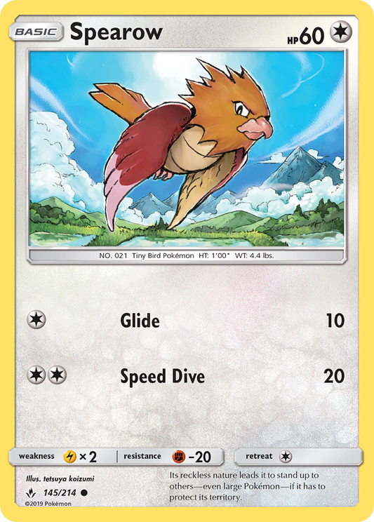 Spearow 145/214 Common | Unbroken Bonds | Pokemon Card