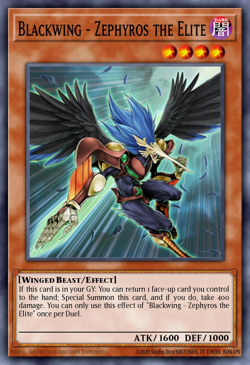 Blackwing  Zephyros the Elite - MAZE-EN039 Rare | Yu-Gi-Oh! Card