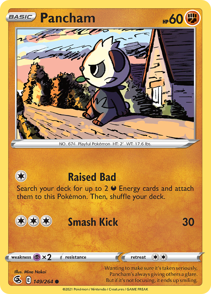 Pancham 149/264 Common | Fusion Strike | Pokemon Card