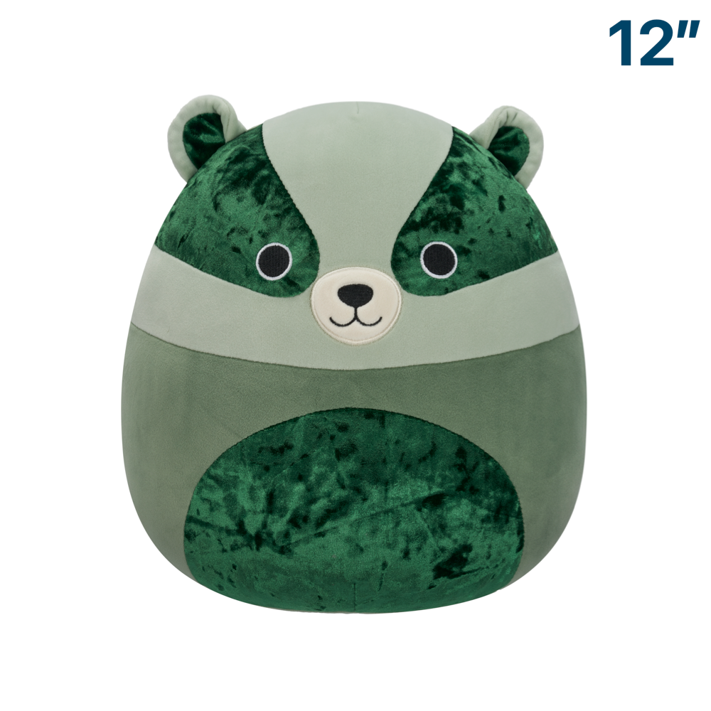 Beauregard the Dark Green Badger ~ 12" Velvet Squad Squishmallow Plush