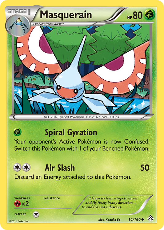 Masquerain 14/160 Uncommon | Primal Clash | Pokemon Card