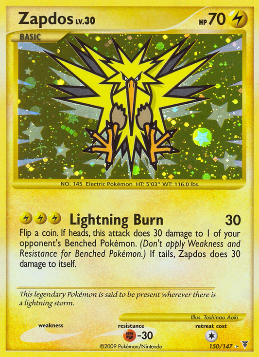 Zapdos 150/147 Rare Secret | Supreme Victors | Pokemon Card