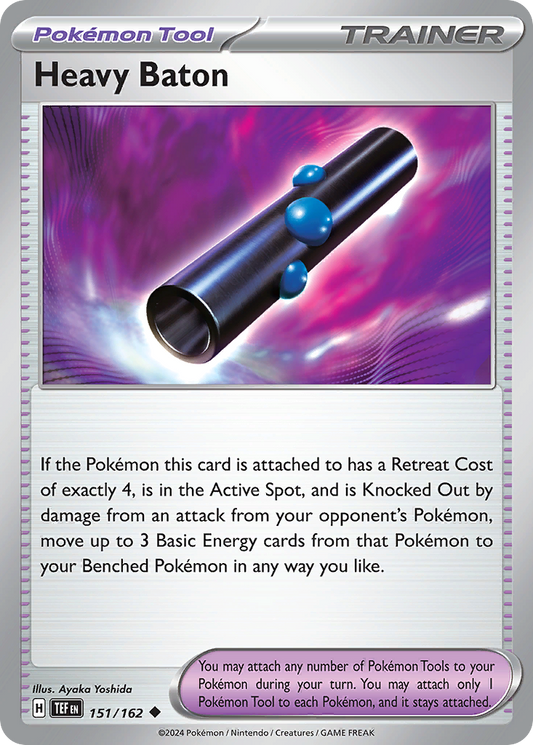 Heavy Baton 151/162 Uncommon | Temporal Forces | Pokemon Card