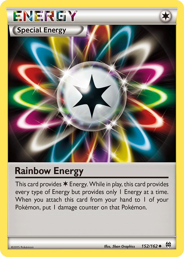 Rainbow Energy 152/162 Uncommon | BREAKthrough | Pokémon Card