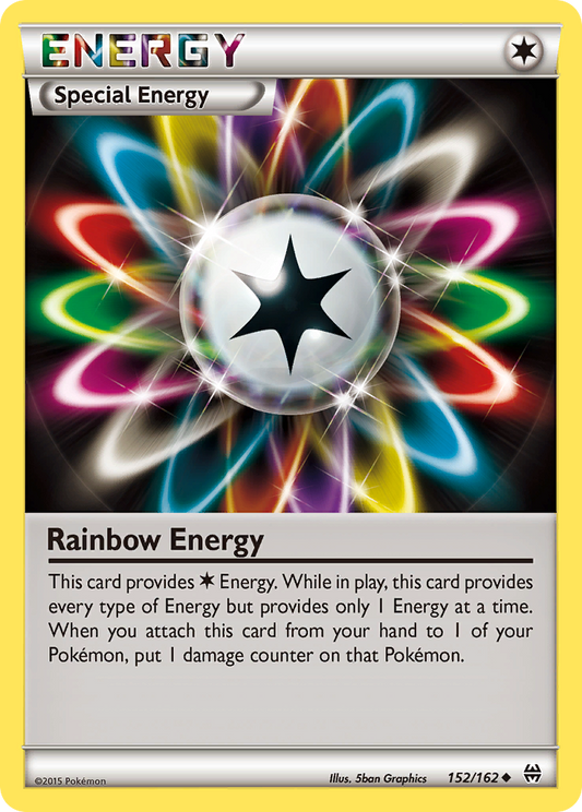 Rainbow Energy 152/162 Uncommon | BREAKthrough | Pokémon Card