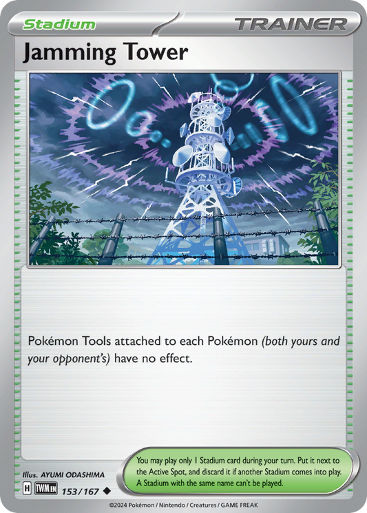 Jamming Tower 153/167 Uncommon | Twilight Masquerade | Pokemon Card