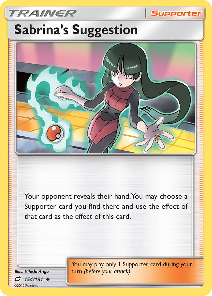 Sabrina's Suggestion 154/181 Uncommon | Team Up | Pokemon Card