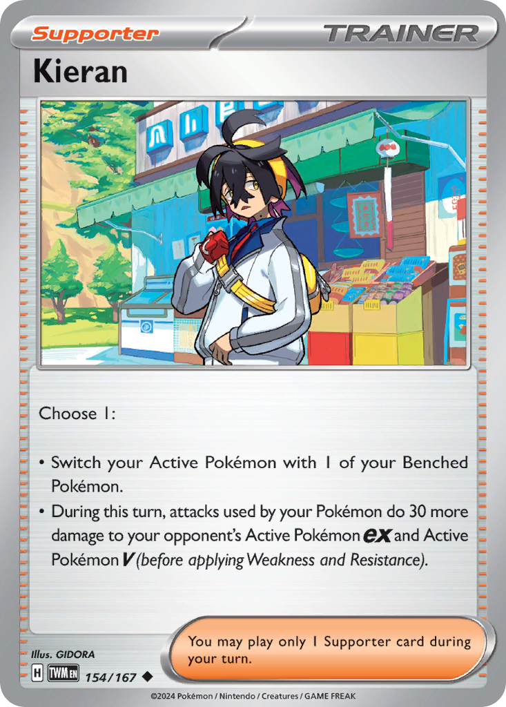 Kieran 154/167 Uncommon | Twilight Masquerade | Pokemon Card