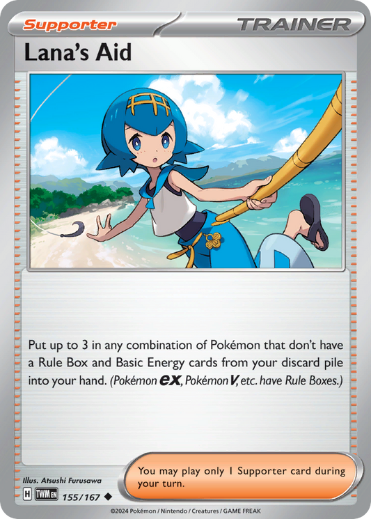 Lana's Aid 155/167 Uncommon | Twilight Masquerade | Pokemon Card