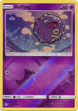 Koffing 28/68 Reverse Holo | Hidden Fates | Pokemon Card