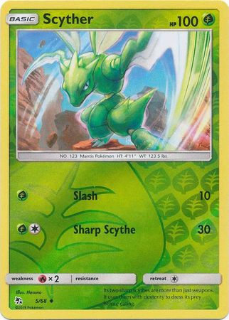 Scyther 5/68 Reverse Holo | Hidden Fates | Pokemon Card