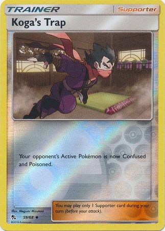 Koga's Trap 59/68 Reverse Holo | Hidden Fates | Pokemon Card