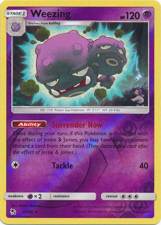 Weezing 29/68 Reverse Holo | Hidden Fates | Pokemon Card