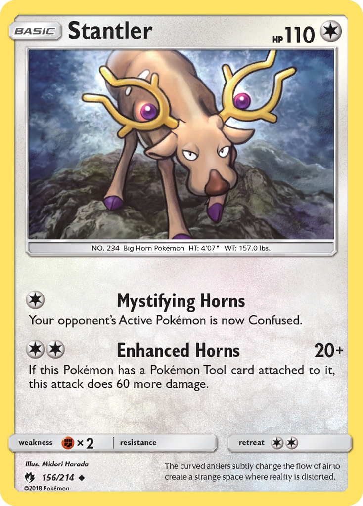 Stantler 156/214 Uncommon | Lost Thunder | Pokemon Card