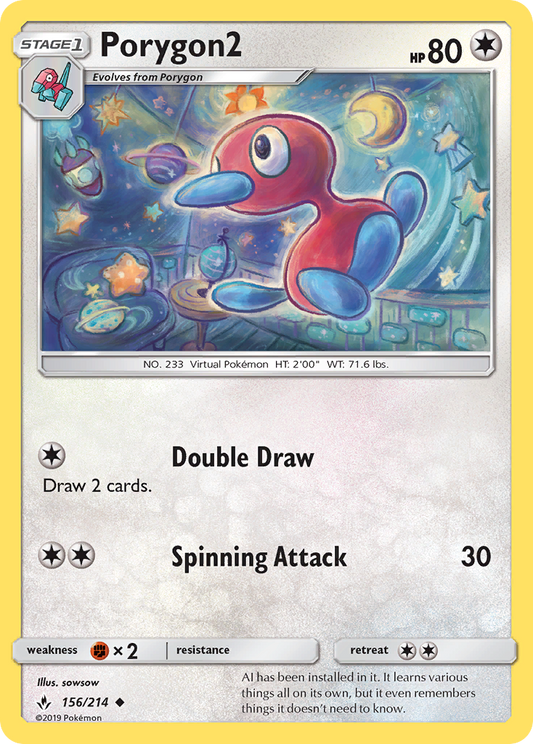 Porygon2 156/214 Uncommon | Unbroken Bonds | Pokemon Card