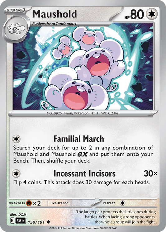 Maushold 158/191 Uncommon | Surging Sparks | Pokemon Card