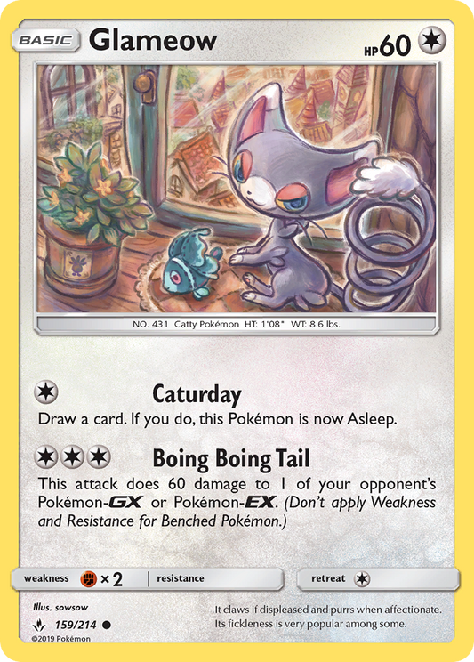 Glameow 159/214 Common | Unbroken Bonds | Pokemon Card