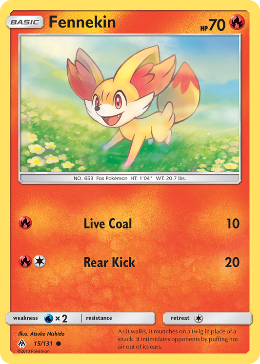 Fennekin 15/131 Common | Forbidden Light | Pokemon Card