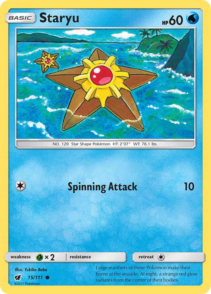 Staryu 15/111 Common | Crimson Invasion | Pokemon Card