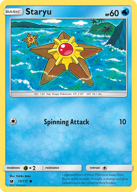 Staryu 15/111 Common | Crimson Invasion | Pokemon Card