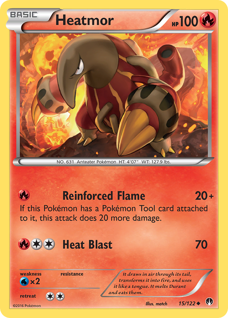 Heatmor 15/122 Uncommon | BREAKpoint | Pokemon Card