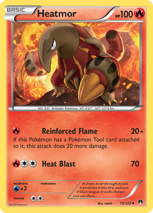 Heatmor 15/122 Uncommon | BREAKpoint | Pokemon Card