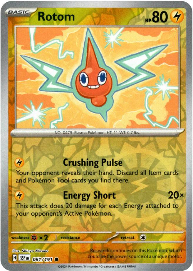 Rotom 61/191 Reverse Holo | Surging Sparks | Pokemon Card