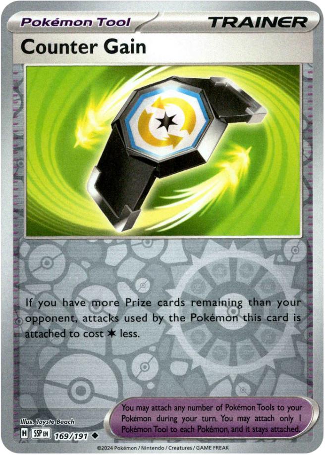 Counter Gain 169/191 Reverse Holo | Surging Sparks | Pokemon Card