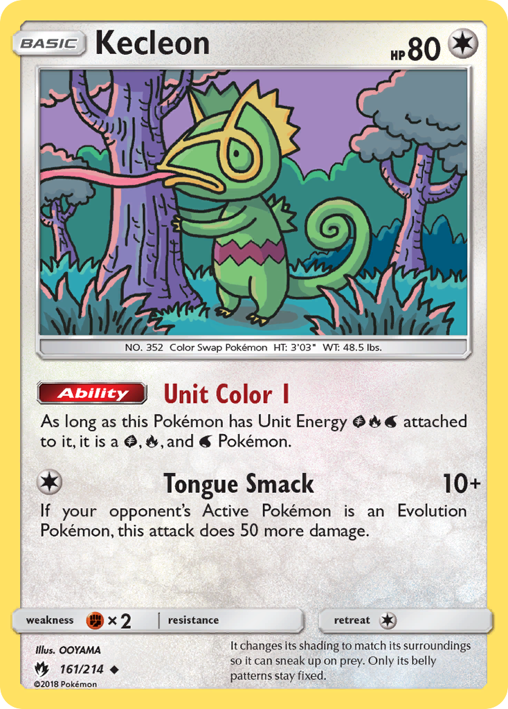 Kecleon 161/214 Uncommon | Lost Thunder | Pokemon Card