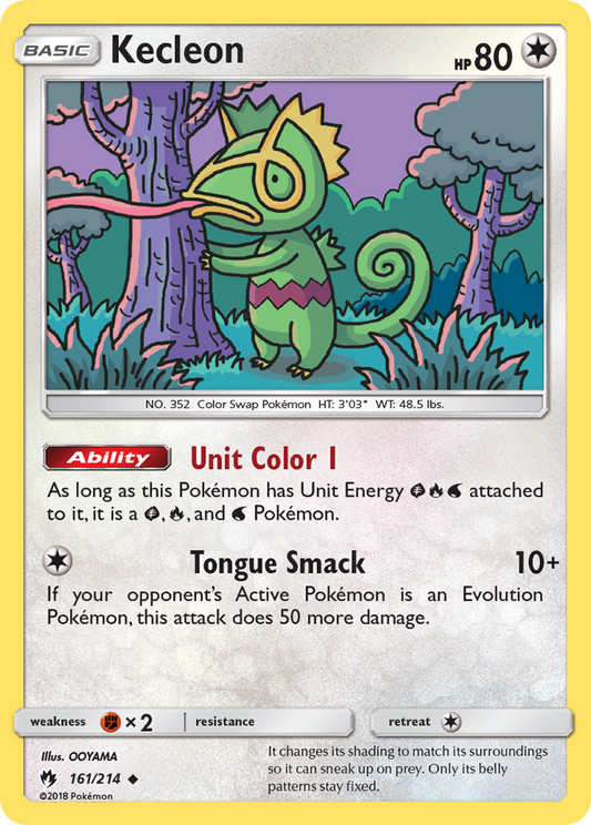 Kecleon 161/214 Uncommon | Lost Thunder | Pokemon Card