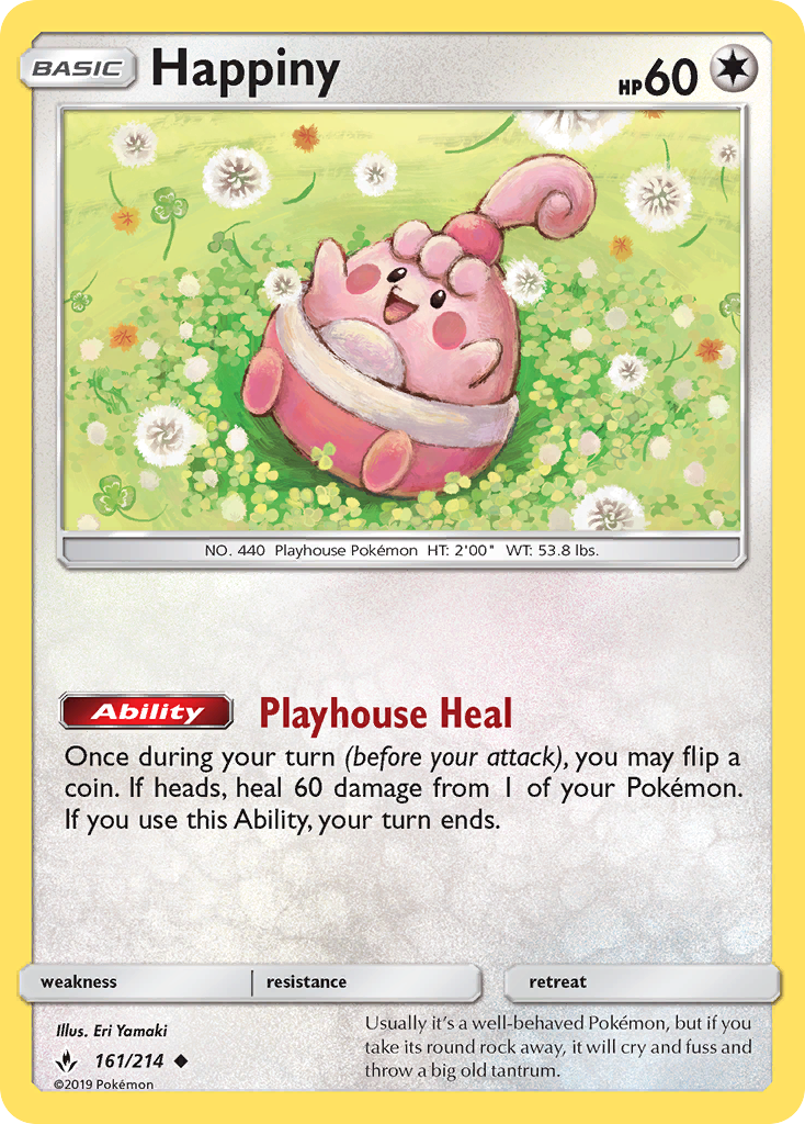 Happiny 161/214 Uncommon | Unbroken Bonds | Pokemon Card