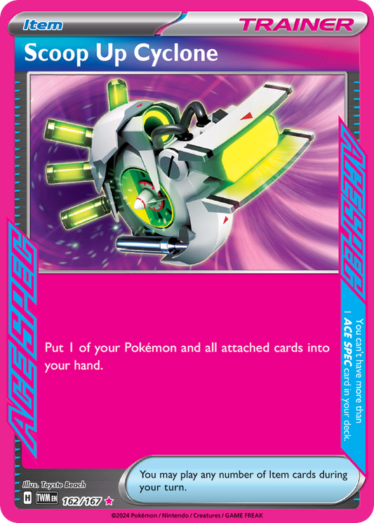 Scoop Up Cyclone 162/167 ACE SPEC Rare | Twilight Masquerade | Pokemon Card