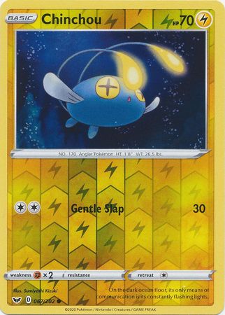 Chinchou 67/202 Reverse Holo | Sword & Shield | Pokemon Card