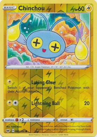 Chinchou 68/202 Reverse Holo | Sword & Shield | Pokemon Card