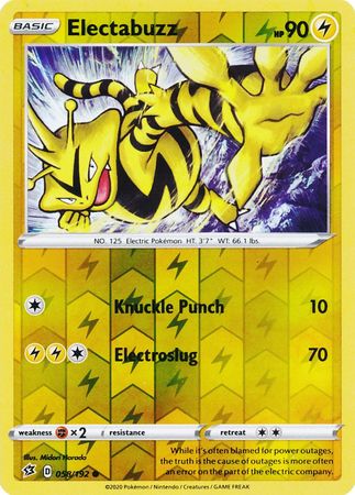 Electabuzz 58/192 Reverse Holo | Rebel Clash | Pokemon Card