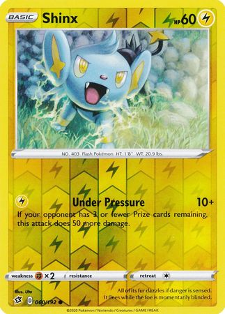 Shinx 60/192 Reverse Holo | Rebel Clash | Pokemon Card