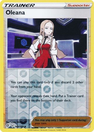 Oleana 163/192 Reverse Holo | Rebel Clash | Pokemon Card