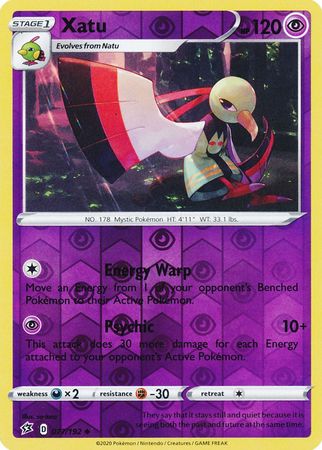 Xatu 77/192 Reverse Holo | Rebel Clash | Pokemon Card