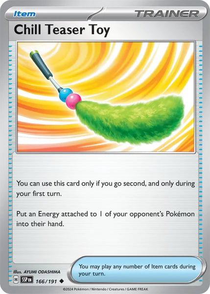 Chill Teaser Toy 166/191 Reverse Holo | Surging Sparks | Pokemon Card