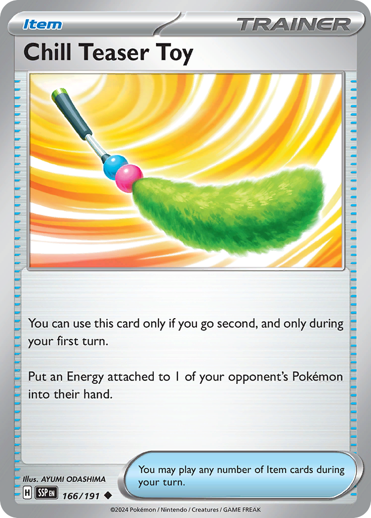 Chill Teaser Toy 166/191 Uncommon | Surging Sparks | Pokemon Card